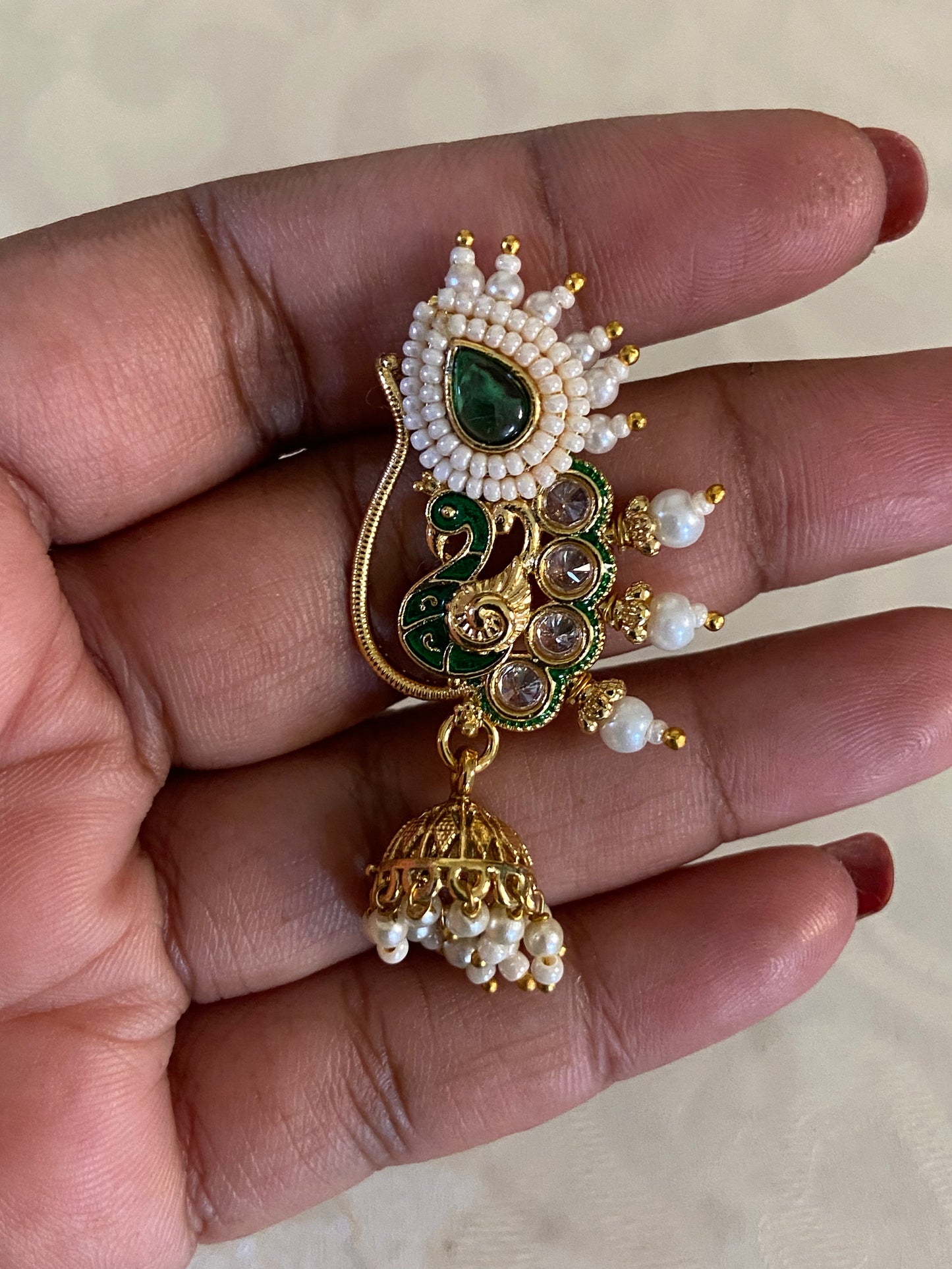 Marati Jumki Nose Ring | Indian Traditional Nose Ring