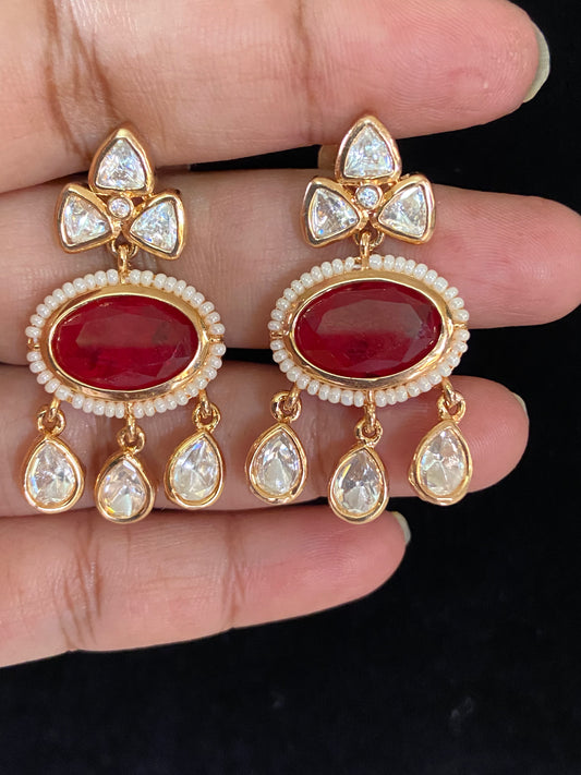 Polki Kundan Earrings | Indian Earrings |  Gift Idea