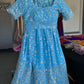 Sky Blue Embroidered Georgette Lehenga  | Party Wear Lehanga