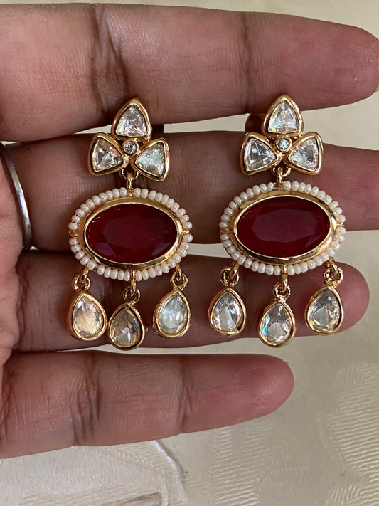 Polki Kundan Earrings | Indian Earrings |  Gift Idea