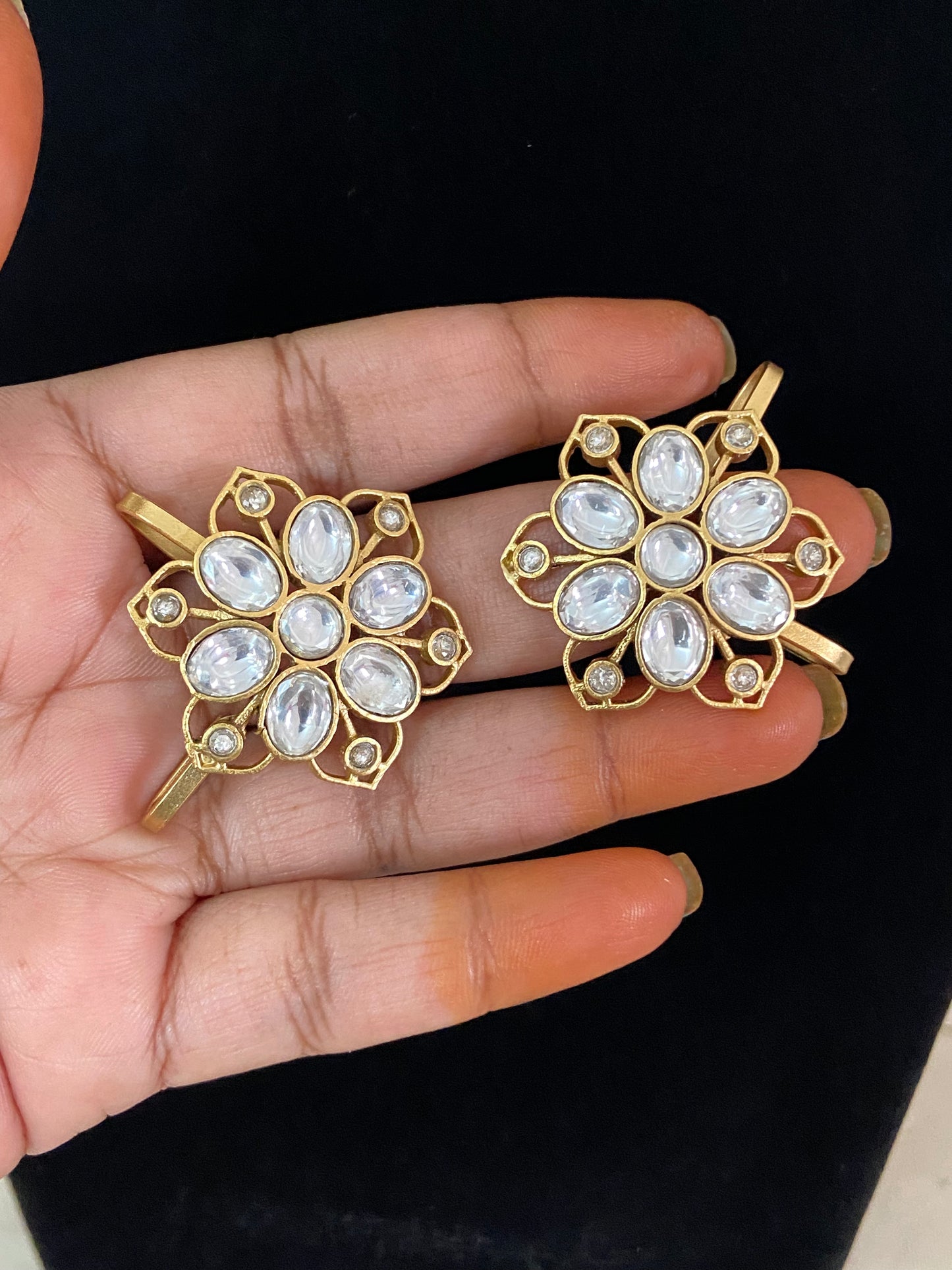 Moissanite Bugadi Studs | Latest Indian Jewelry In USA