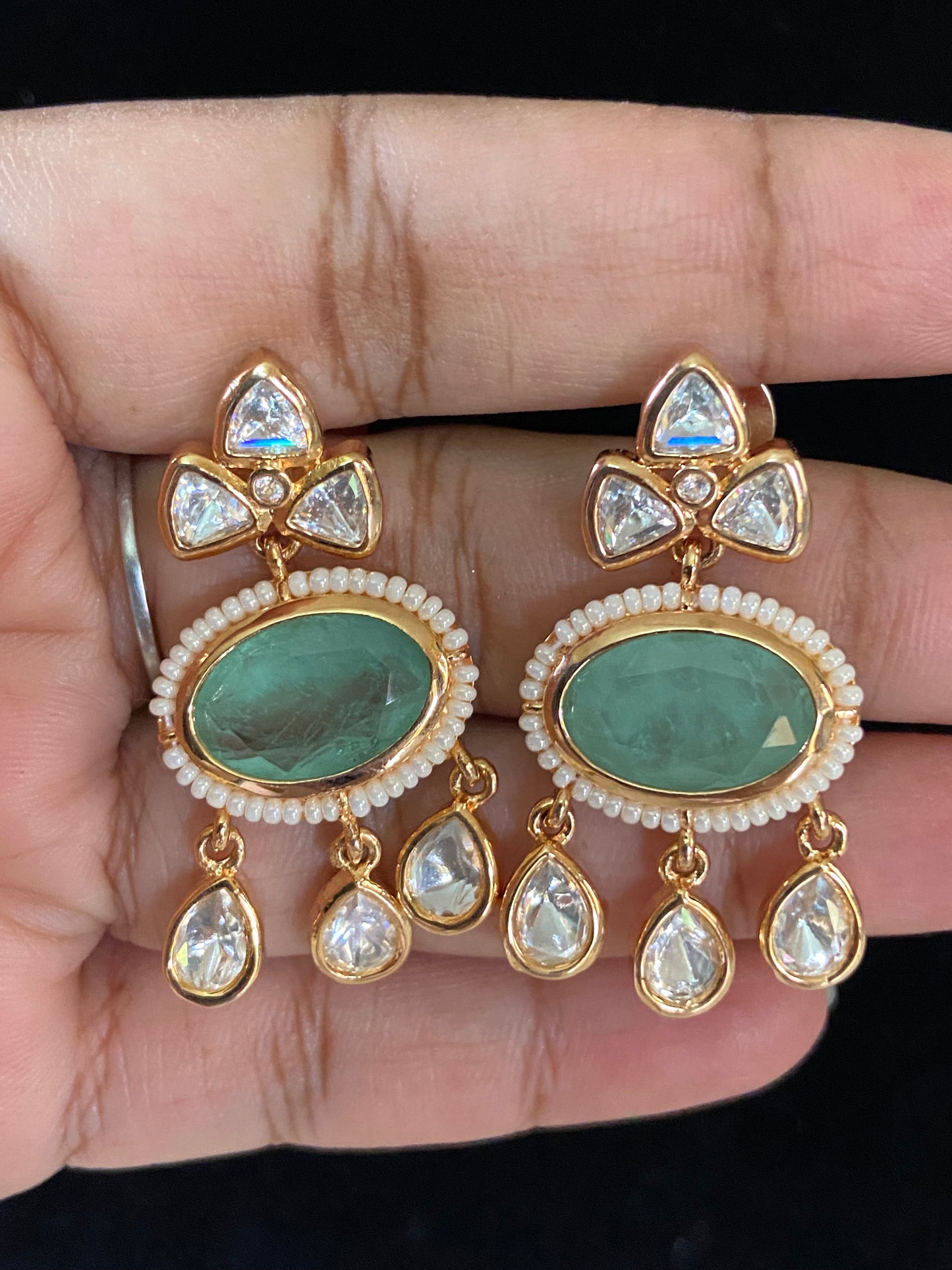 Polki Kundan Earrings | Indian Earrings |  Gift Idea