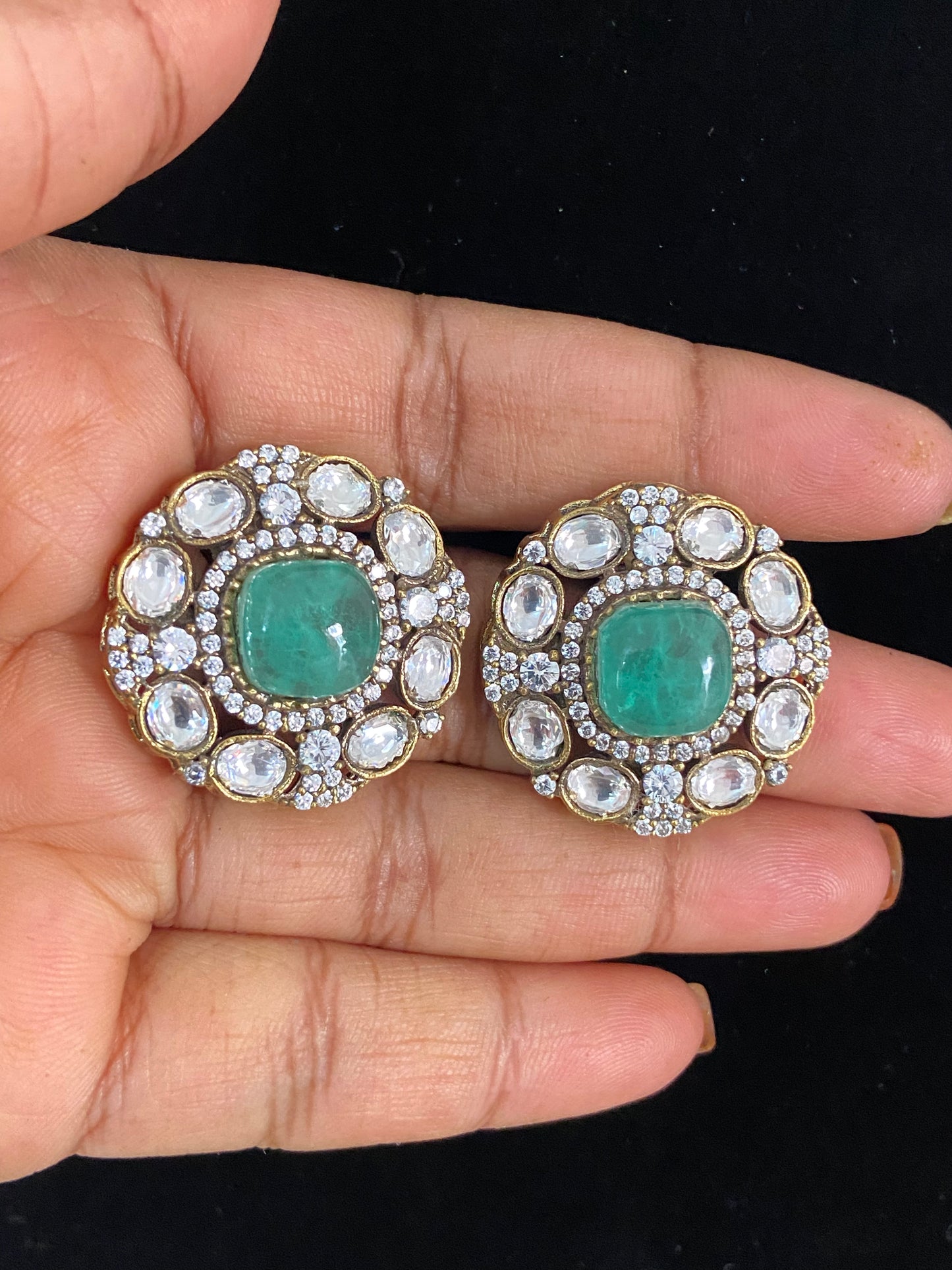 AD Kundan Studs | Indian Earrings In USA