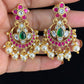 Jadau Kundan Chandbali Earrings | Traditional Jewelry In USA