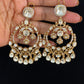 Moissanite Chandbali Earrings | Indian Jewelry In USA | bridal earrings| premium quality earrings