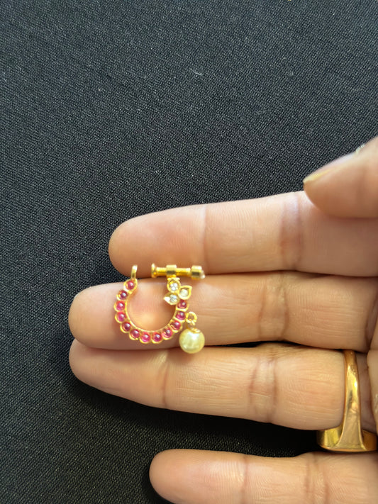 Nose ring | Indian jewelry | Bridal jewelry