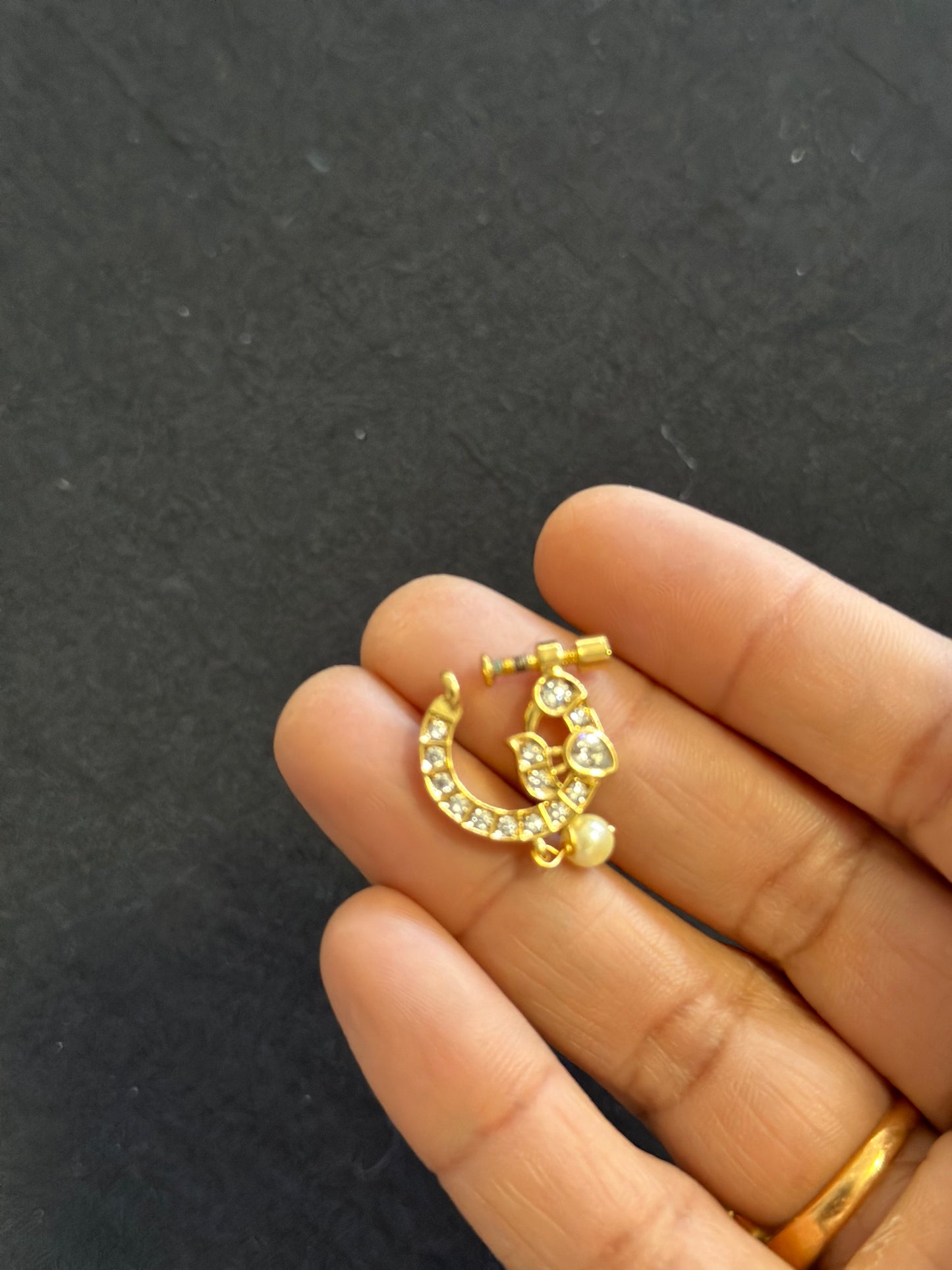 AD Nose Ring | Indian jewelry | Bridal jewelry