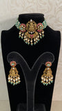 Antique Jadau Lakshmi Beads Choker Set | Traditional Indian Jewelry
