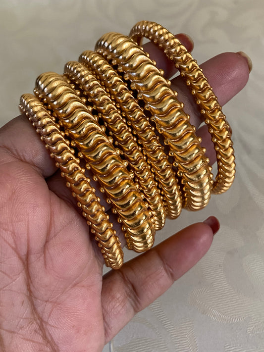 Antique Matte Plating Bangles | Traditional Indian Bangles In USA