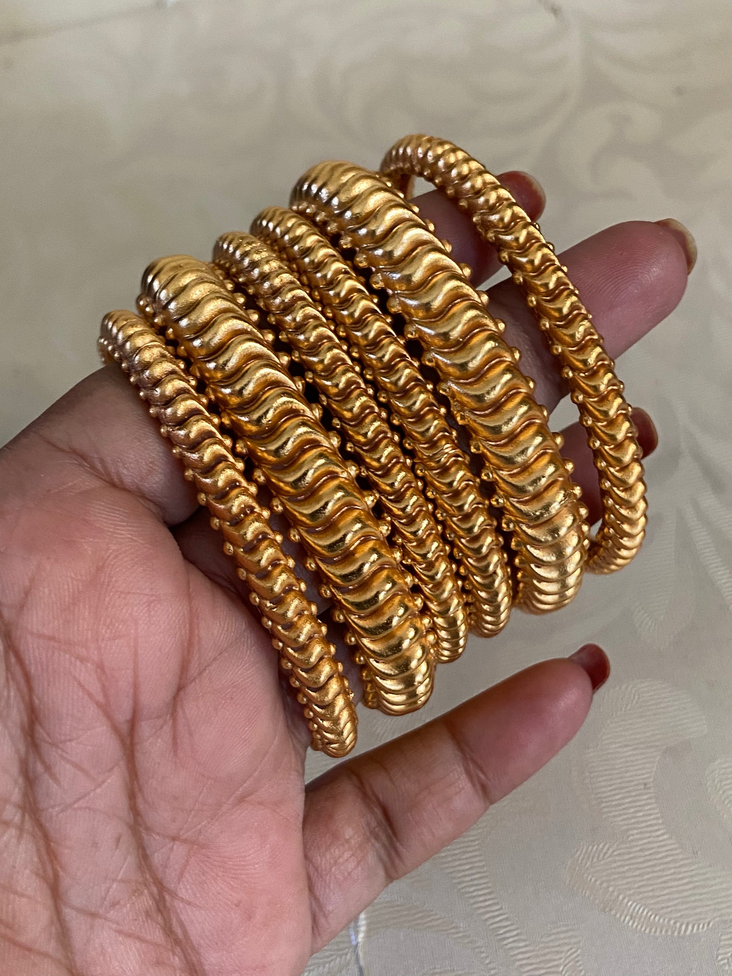 Antique Matte Plating Bangles | Traditional Indian Bangles In USA