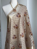 Cross Stitch Work Banaras Dupatta  | Party Wear Dupatta