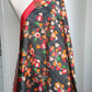 Floral Printed Black Dupatta | Party Wear Dupatta