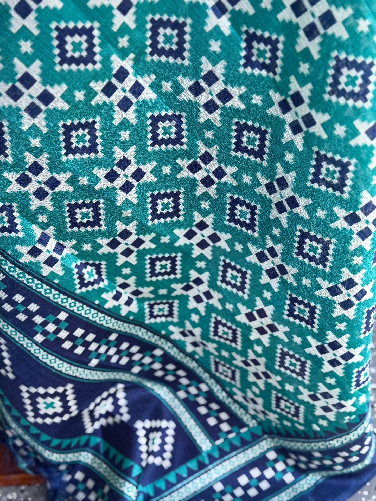 Ikat Printed Dupatta | Party Wear Dupatta