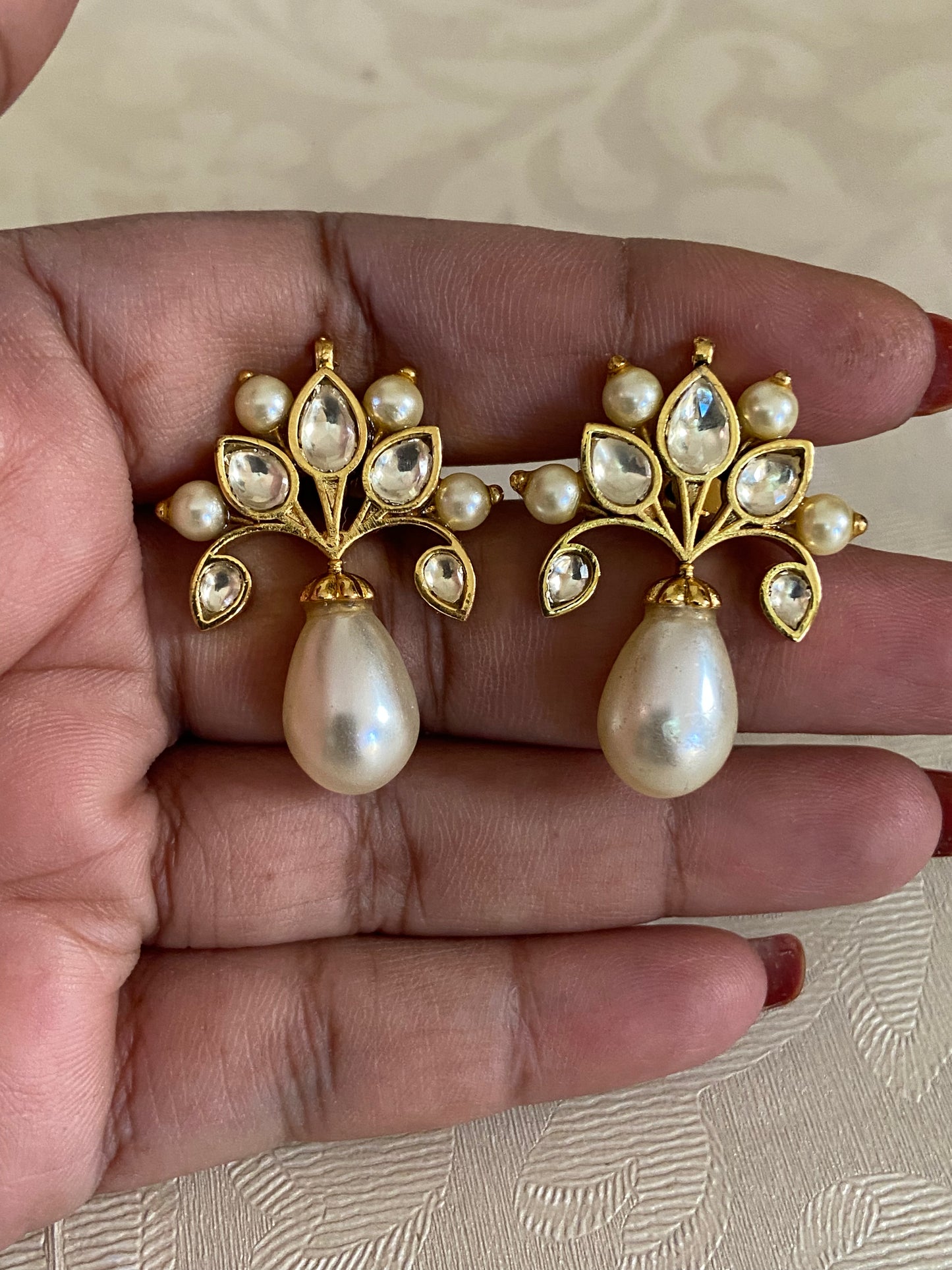 Ahmedabadi Kundan Earrings | Indian Earrings In USA