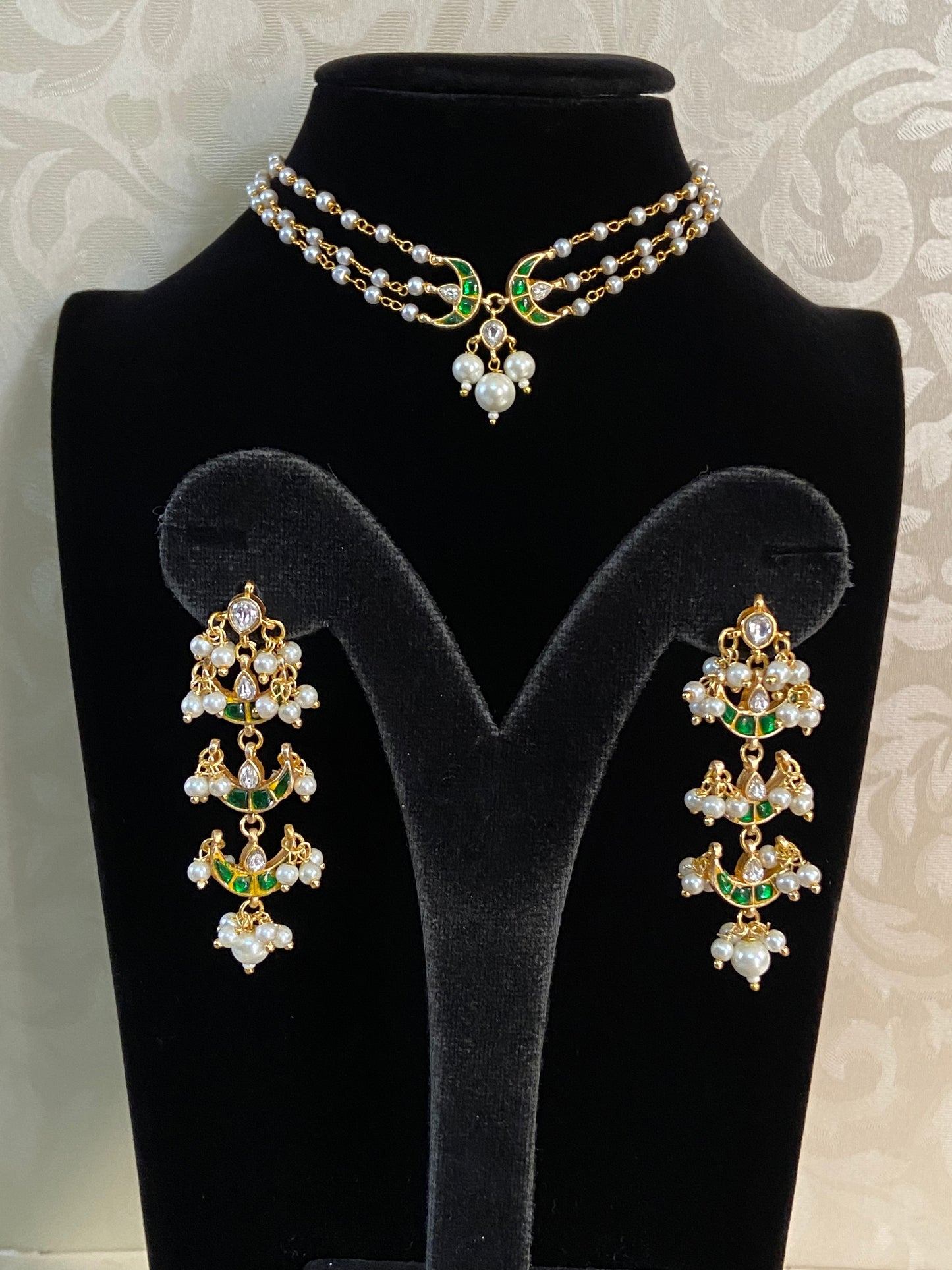 Jadau Kunda Pearl Choker | Indian jewellery
