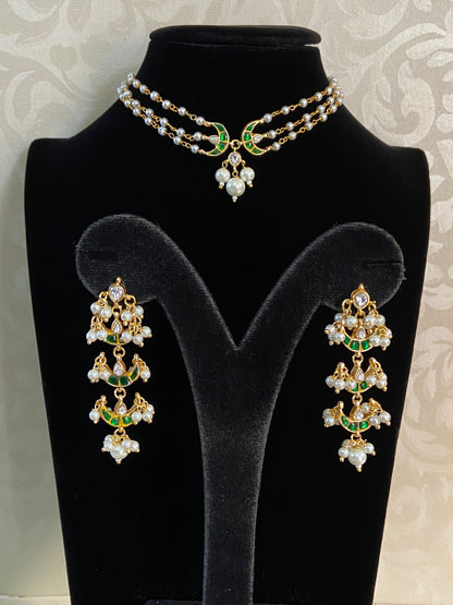 Jadau Kunda Pearl Choker | Indian jewellery
