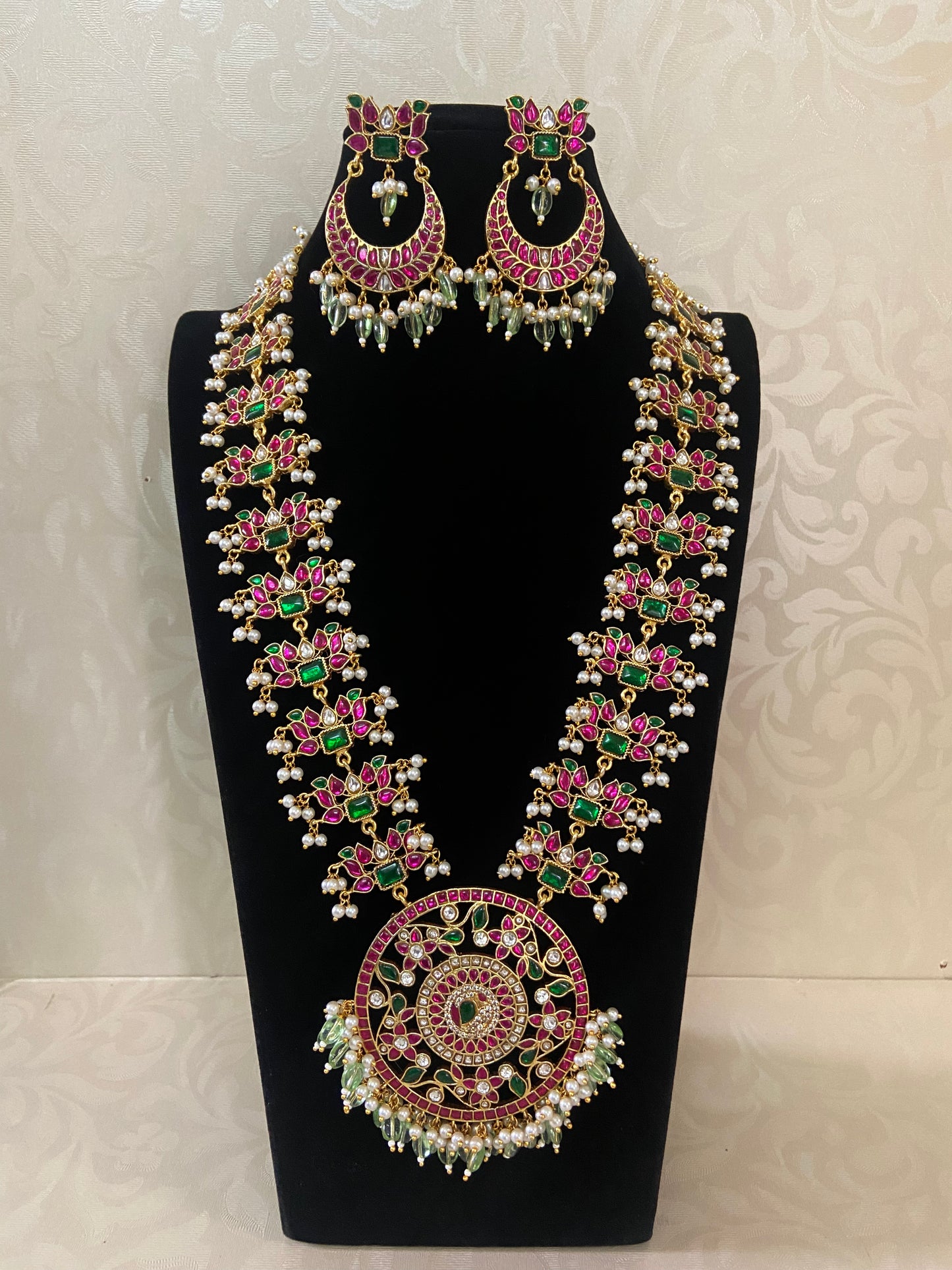 Jadau Kundan long necklace | Bridal jewelry | Latest Indian jewelry