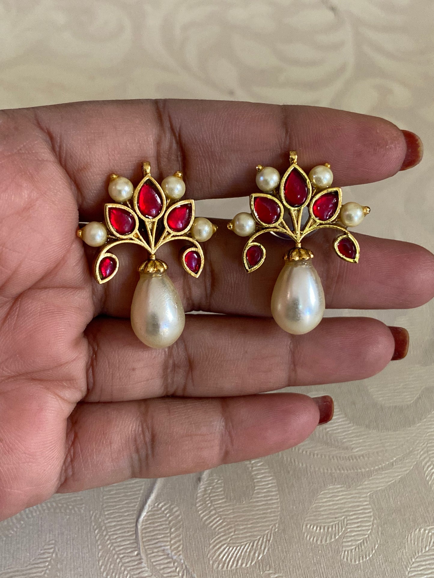 Ahmedabadi Kundan Earrings | Indian Earrings In USA