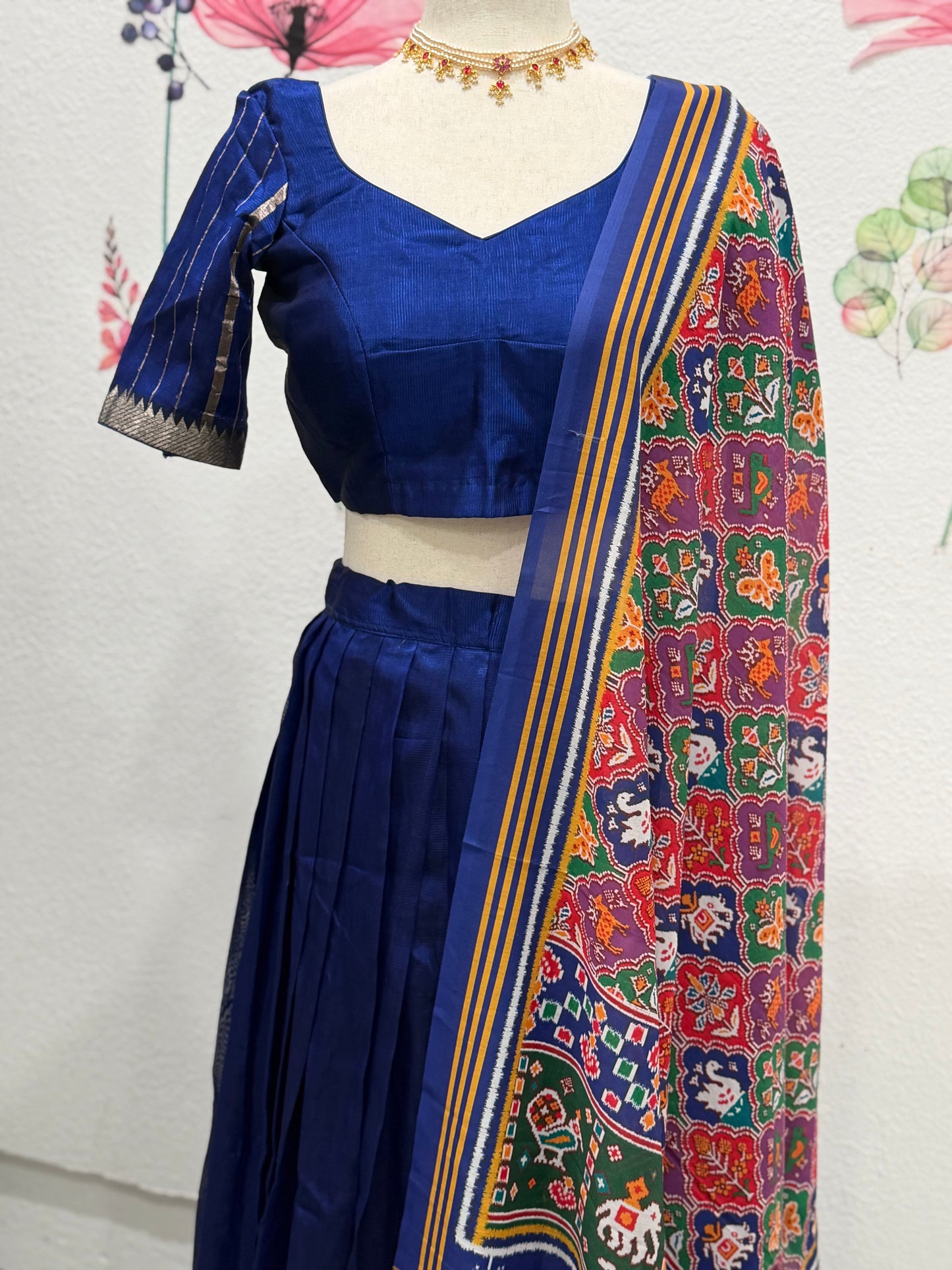 Teens Mangalagiri Handloom Lehanga | Traditional Langa voni | Teens Ethnic Wear