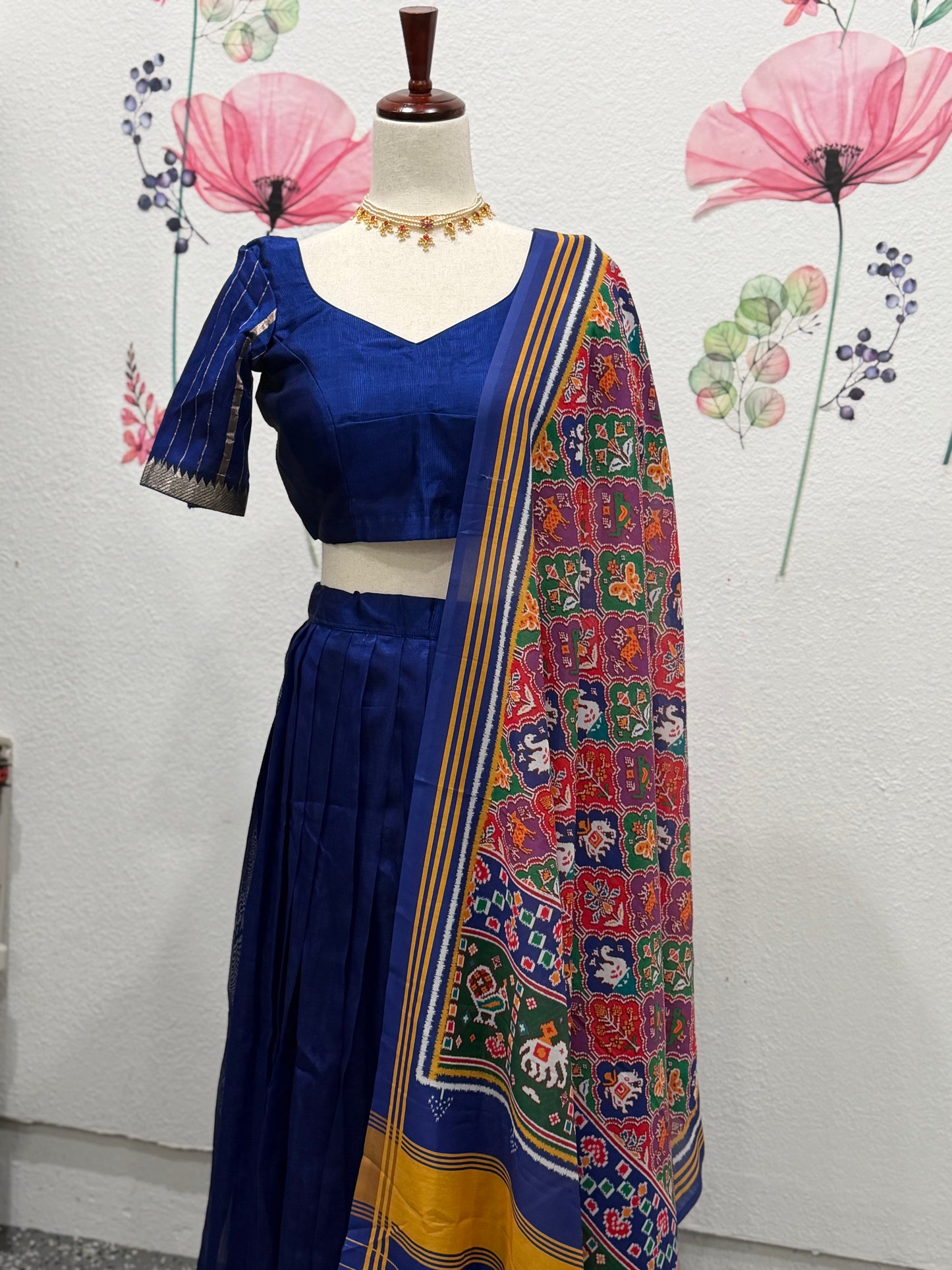 Teens Mangalagiri Handloom Lehanga | Traditional Langa voni | Teens Ethnic Wear