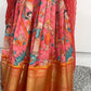 Big Border Printed Fabric Lehanga | Traditional Langa voni | Teens Ethnic Wear