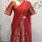 Big Border Printed Fabric Lehanga | Traditional Langa voni | Teens Ethnic Wear