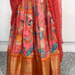 Big Border Printed Fabric Lehanga | Traditional Langa voni | Teens Ethnic Wear