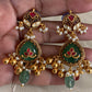 Ahmedabadi Semi Precious Kundan Earrings | Indian Earrings In USA