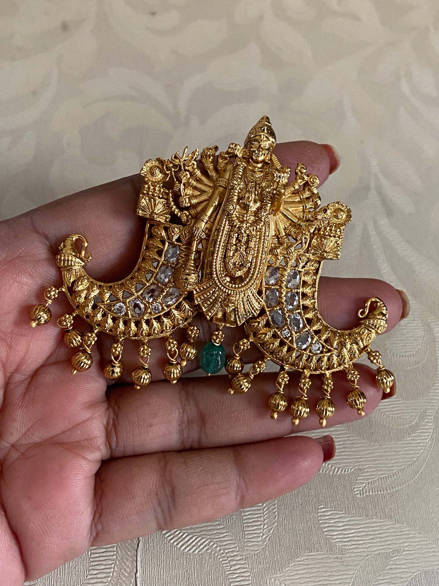 Visvarupam Puligoru style Pendant | Traditional Antique Pendant
