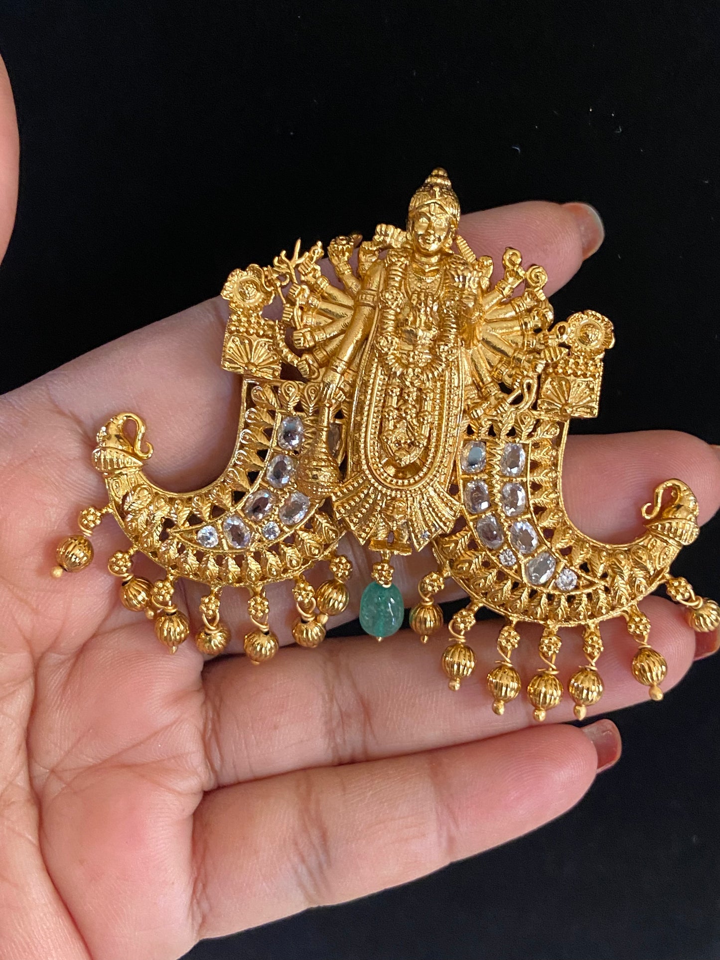Visvarupam Puligoru style Pendant | Traditional Antique Pendant
