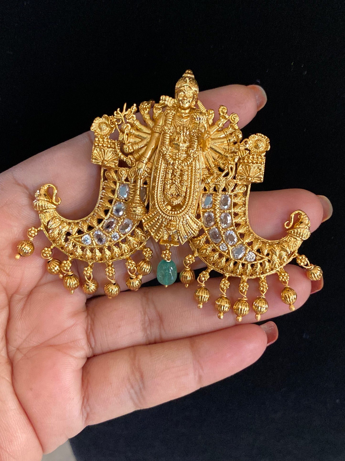 Visvarupam Puligoru style Pendant | Traditional Antique Pendant