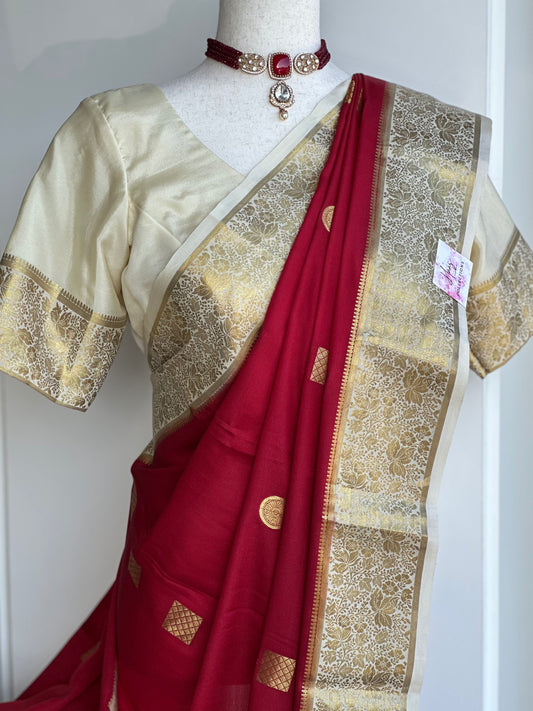 Mysore Crape Silk Saree | Silk mark certified saree |Sarees in USA