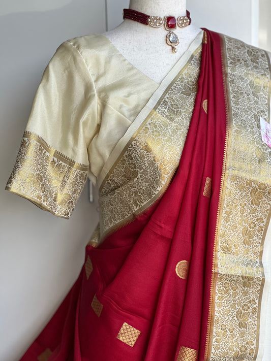 Mysore Crape Silk Saree | Silk mark certified saree |Sarees in USA