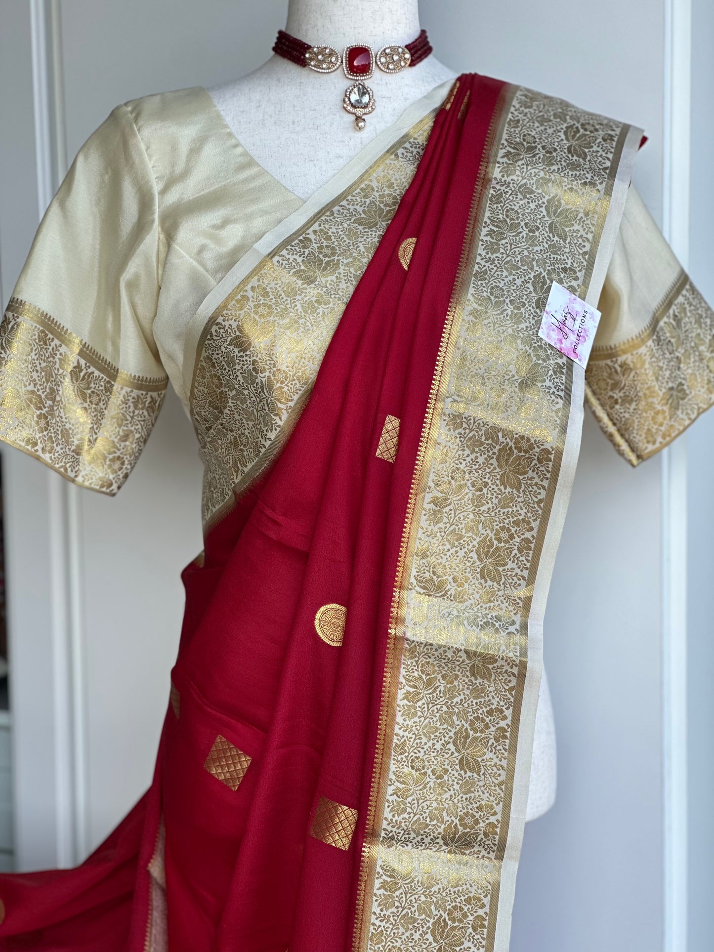 Mysore Crape Silk Saree | Silk mark certified saree |Sarees in USA