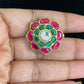 Jadau Kundan Finger Ring | Traditional Finger Ring | Adjustable Finger Ring