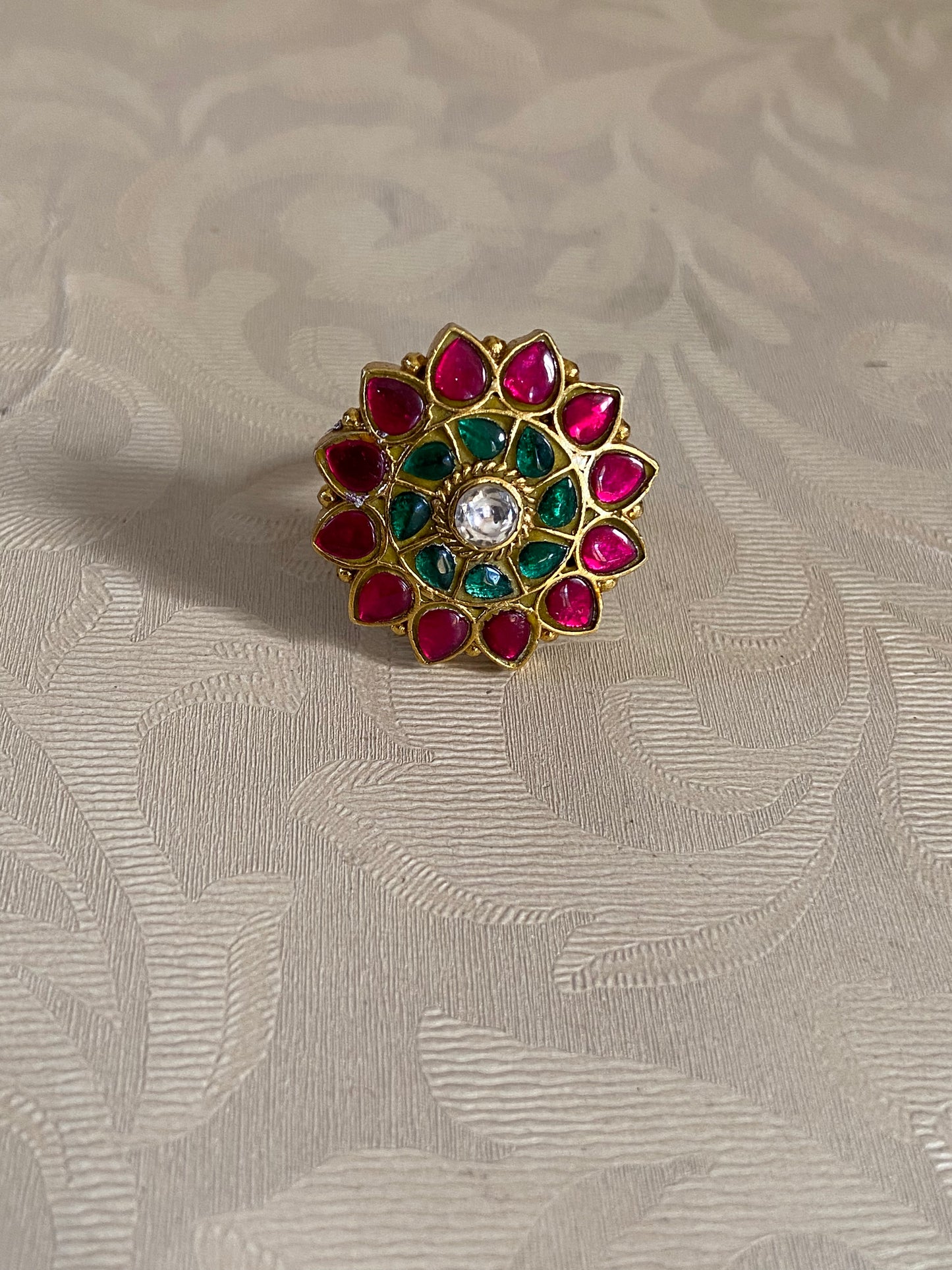 Jadau Kundan Finger Ring | Traditional Finger Ring | Gift Idea