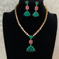 Moissanite Emerald Necklace Set | Latest Indian Jewelry In USA