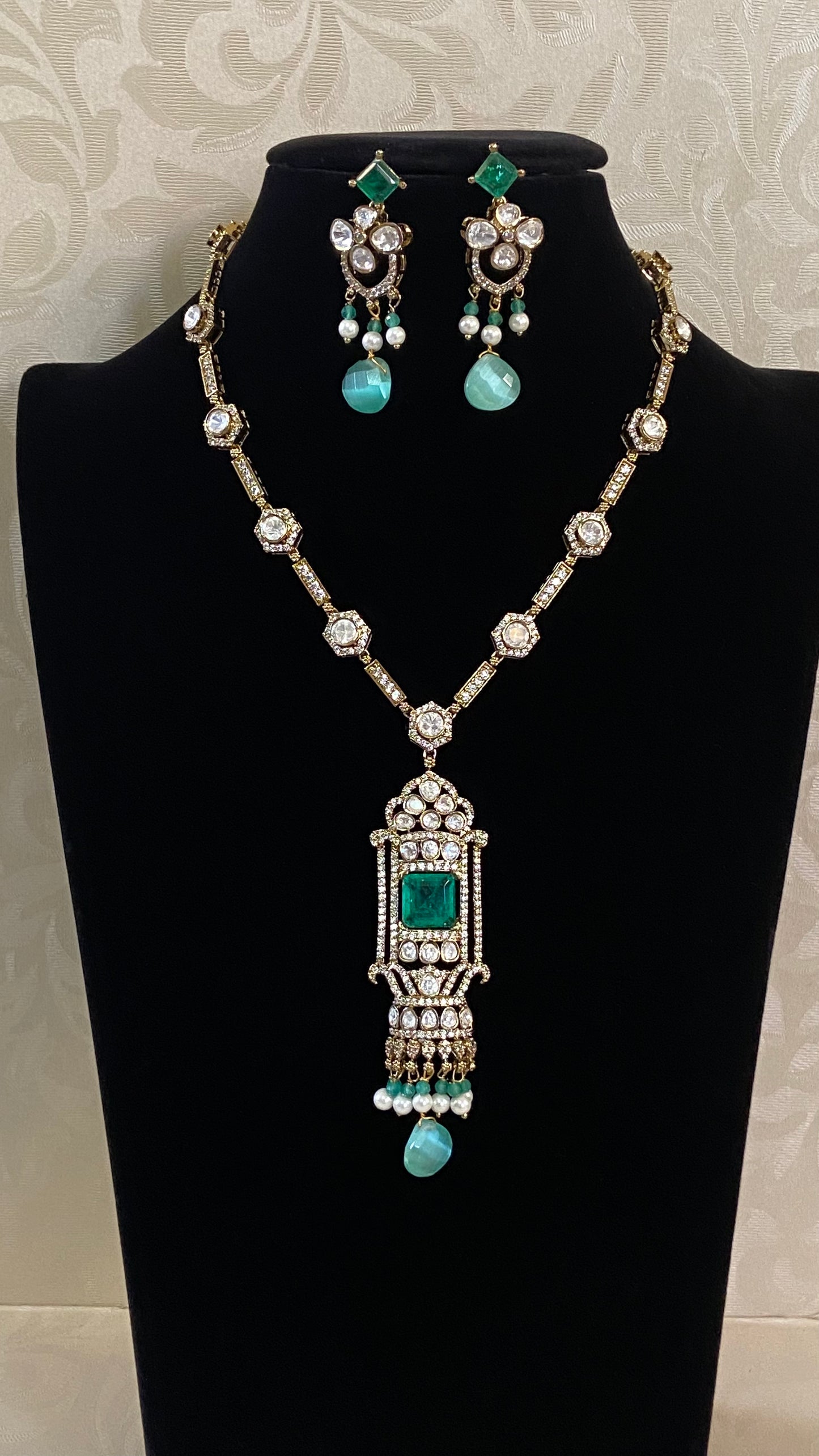 Moissanites  ad Necklace| latest Indian jewelry