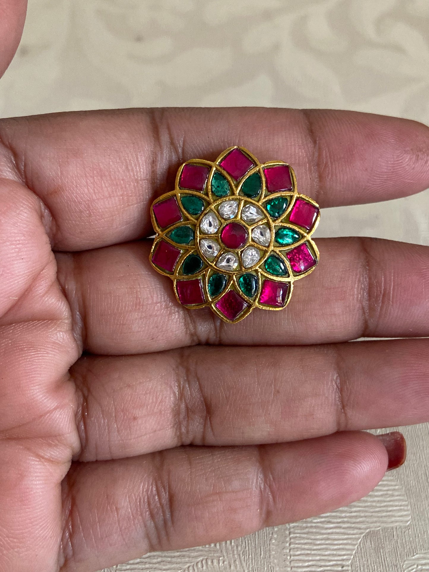 Jadau Kundan Adjustable Finger Ring | Traditional Finger Ring | Gift Idea