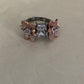 Rose Gold & Black Plating AD Finger Ring | Adjustable Finger Ring