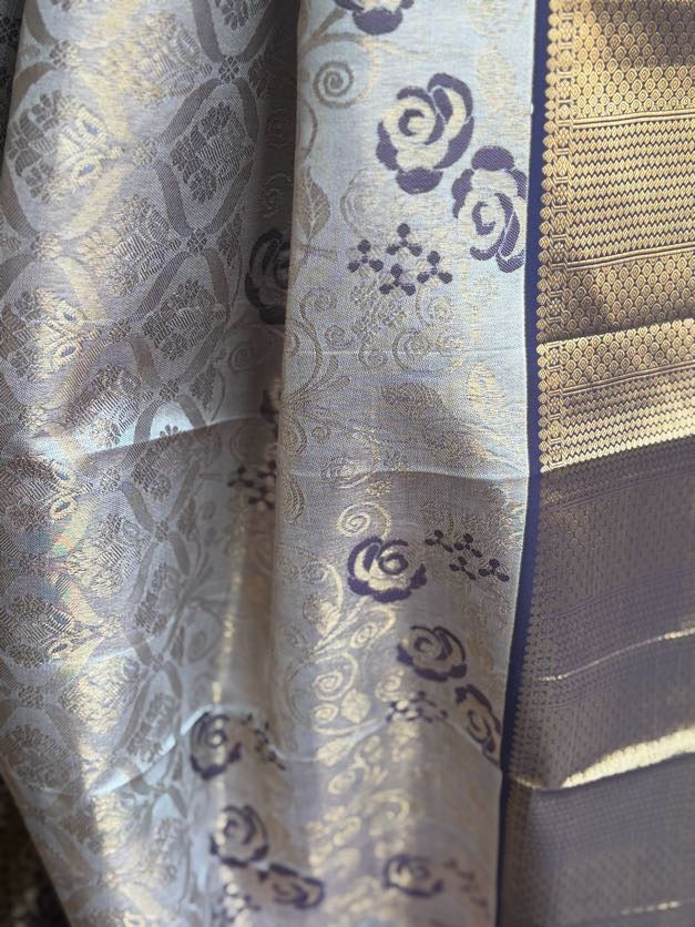 South Indian Kanjivaram Silk Saree | Kanjivaram Pattu Saree | Indian Traditional Saree | Bridal Saree