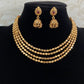 Gold Beads Palakasarulu Necklace With Jumkis | Traditional Jewelry In USA