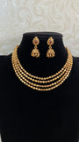 Gold Beads Palakasarulu Necklace With Jumkis | Traditional Jewelry In USA
