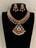 Jadau Kundan Necklace With Earrings | Traditional Necklace In USA | Gift Idea
