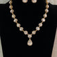 Premium AD Moissanite Necklace With Earrings | Indian Jewelry In USA