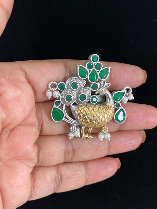 Oxidised Peacock 2Tone Ring | Indian Jewelry In USA