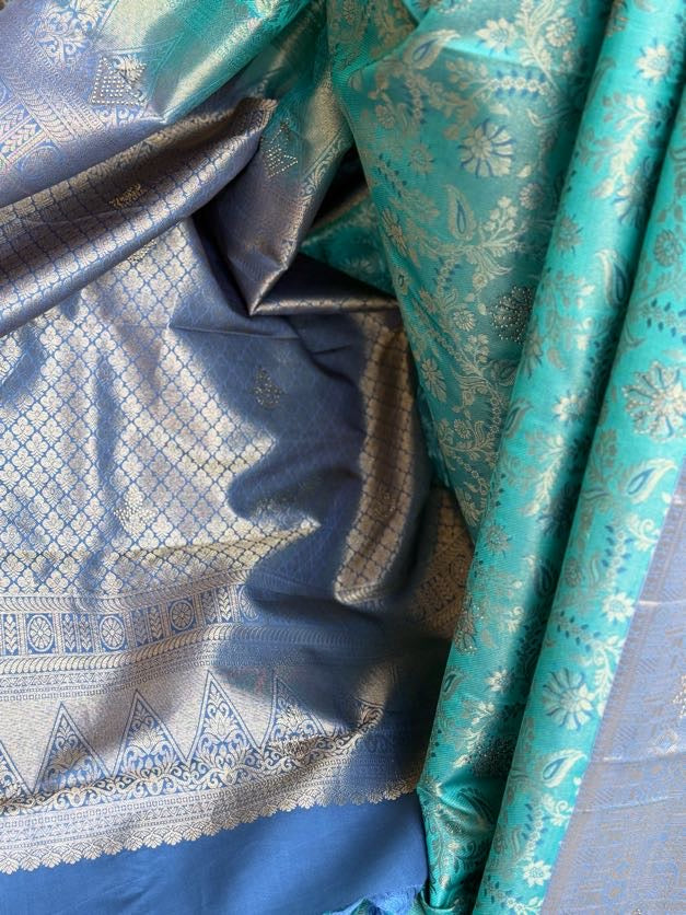South Indian Kanjivaram Silk Saree | Kanjivaram Pattu Saree | Indian Traditional Saree