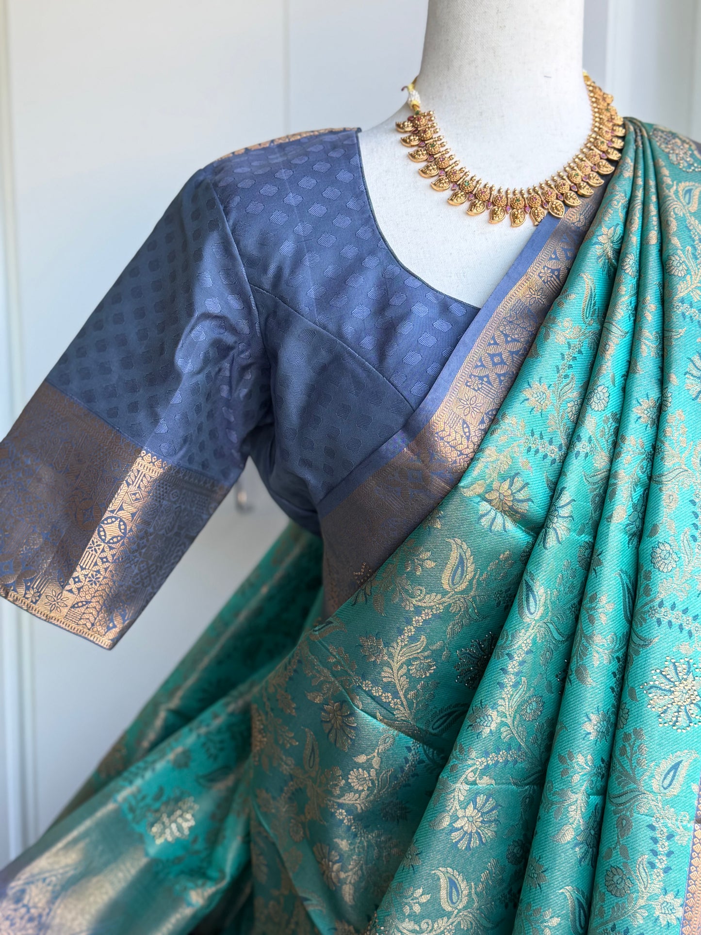 South Indian Kanjivaram Silk Saree | Kanjivaram Pattu Saree | Indian Traditional Saree