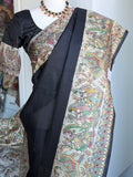Madhubani Printed Pure Silk Saree | Indian Sarees in USA | Light weight saree