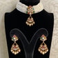 Navaratan Pendant Pearl Choker Set | Indian traditional jewelry